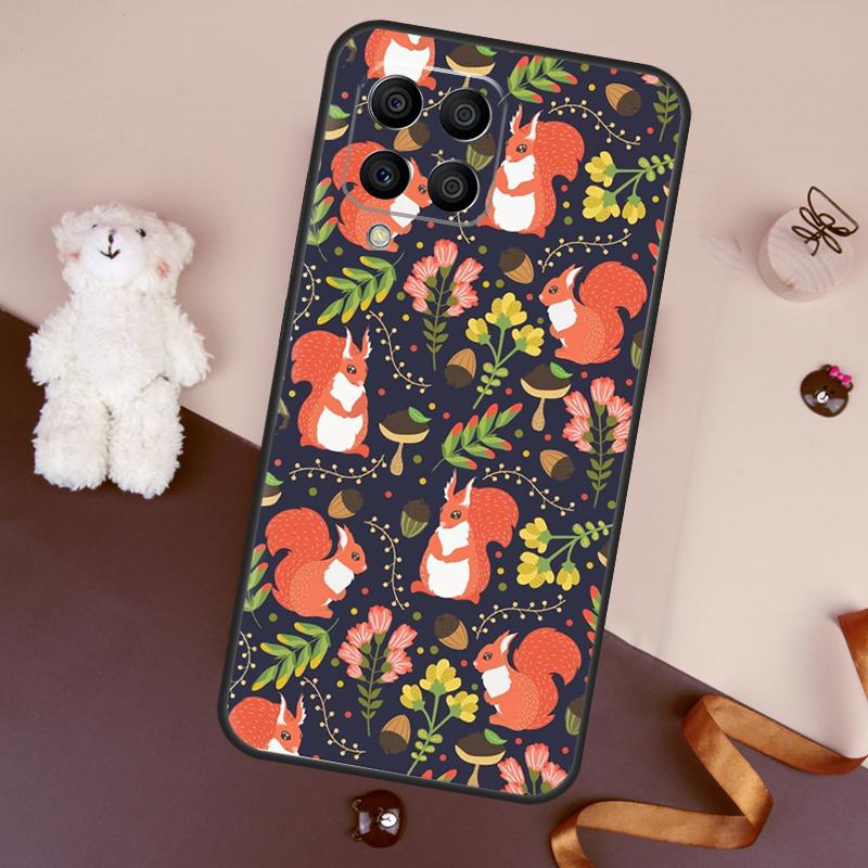 Cartoon Animal Squirrel Case For Samsung Galaxy M32 M52 M14 M54 M13 M33 M53 M56 M36 M16 M31 M11 M12 M35 M55 M15 M06