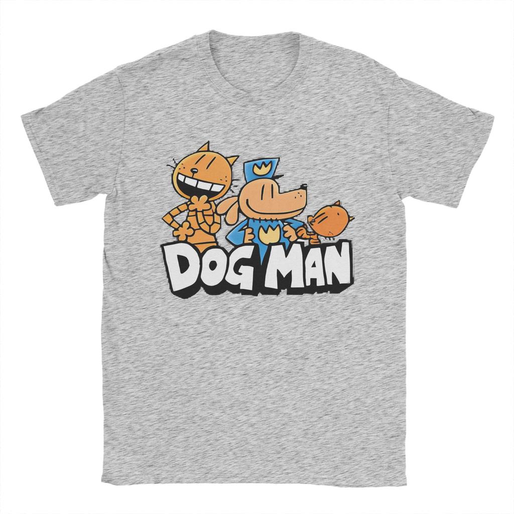 Funny Animation Funny Adventure Kid Movie TShirt for Men Round Collar Cotton T Shirts Dog Man Short Sleeve Tees Printed Tops