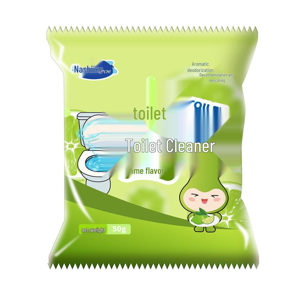 Disposable Dual-Action Toilet Bowl Cleaner: Deodorizes, De-scales, and Eliminates Odors
