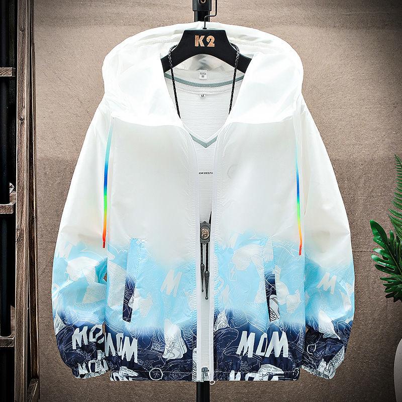 

Уличная эластичная ультратонкая одежда из ледяного шелка, солнцезащитная куртка, пляжный топ, водонепроницаемый, легкий, с защитой от УФ-лучей 4XL