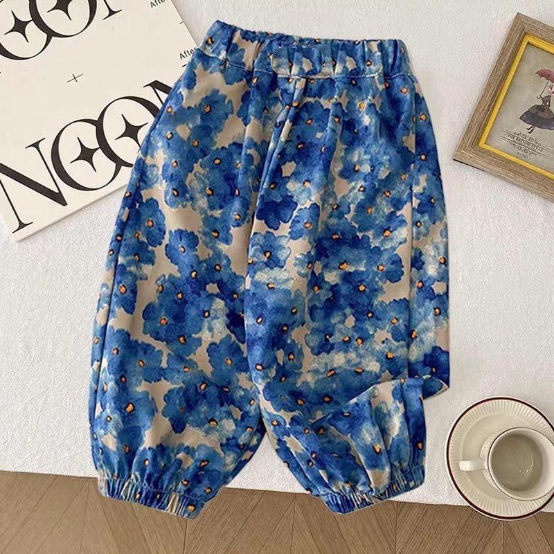 

Летние брюки из ледяного шелка для защиты от комаров для детей, свободного и тонкого кроя для мальчиков, повседневные и универсальные для малышей 140