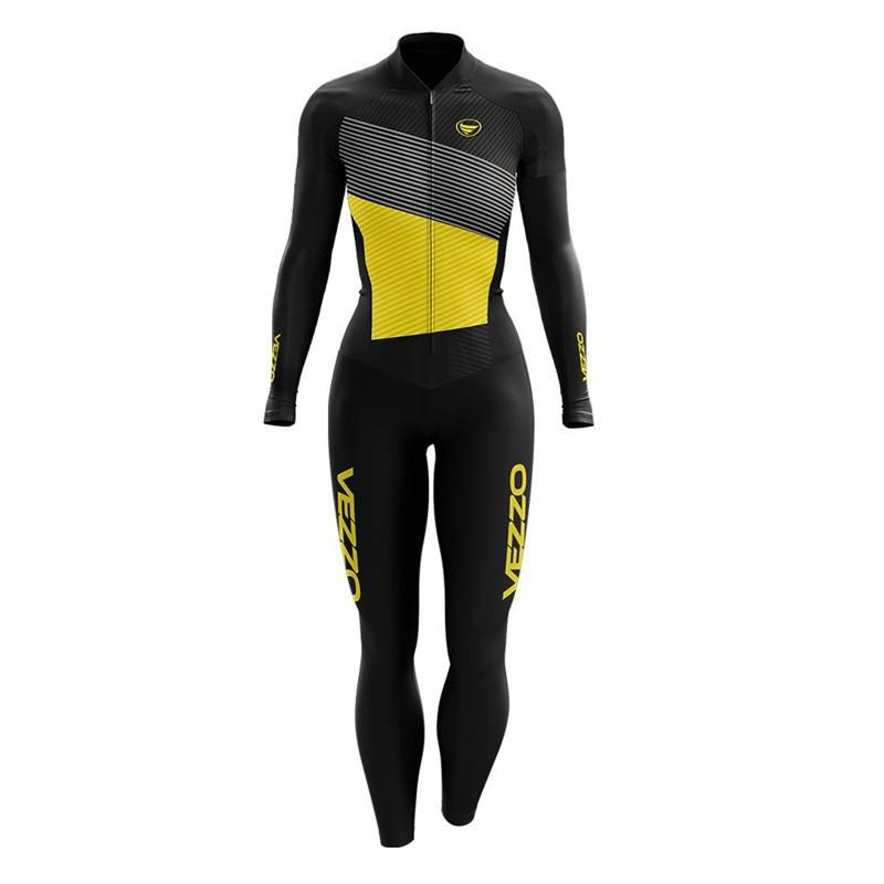 VEZZO Long-sleeved Trousers Women's One-piece Suit Bicycle Riding Clothing Outdoor Sports Available Bulk Shipment