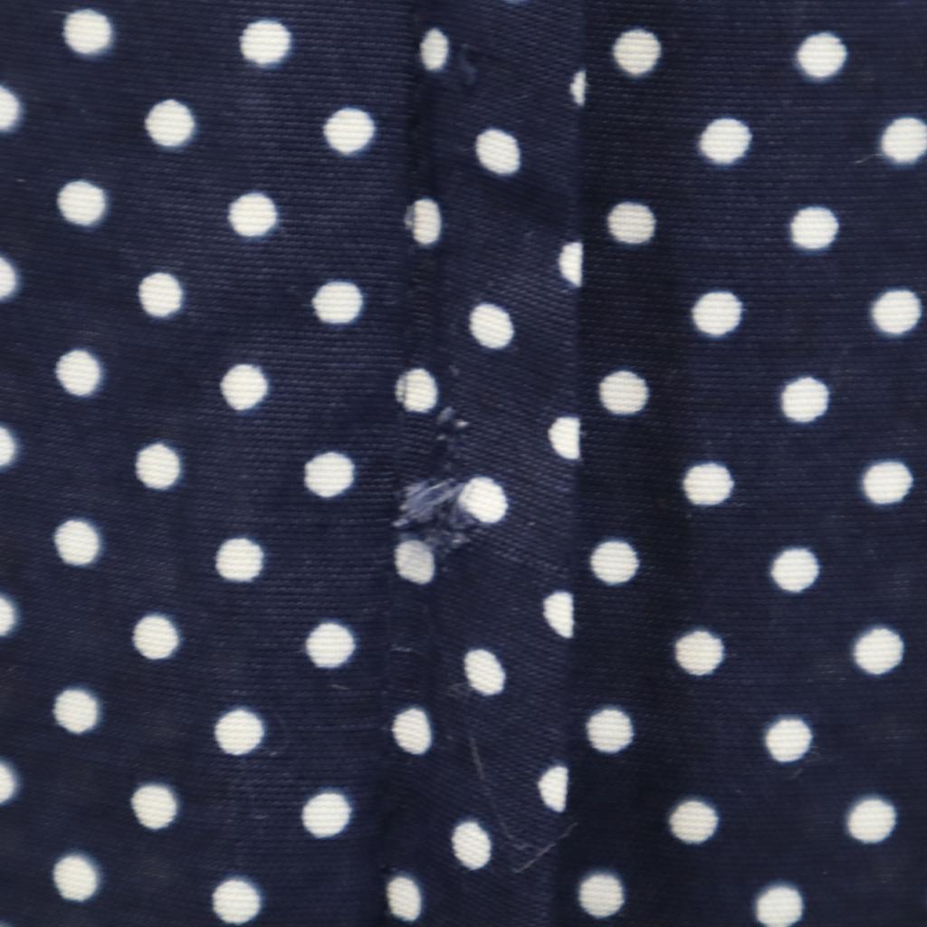 Brooks Brothers 90s Old Dot Pattern No Sleeve One Piece 6 Navy Polka Dot Women Used
