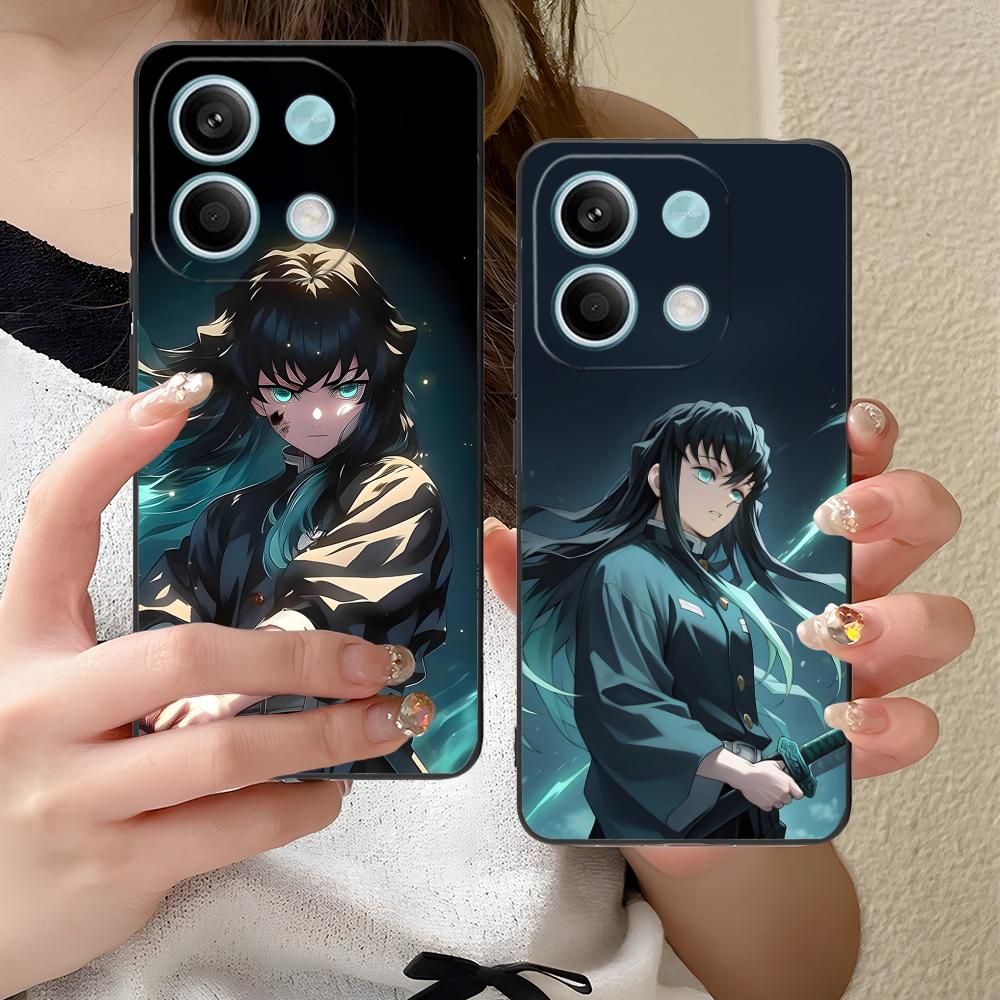 Demon Slayer Muichiro Phone Case for Xiaomi Redmi Note 14 13 12 11 A5 3 2 1 Pro Plus 4G 5G Colour Protective Pretty Luxury Cover