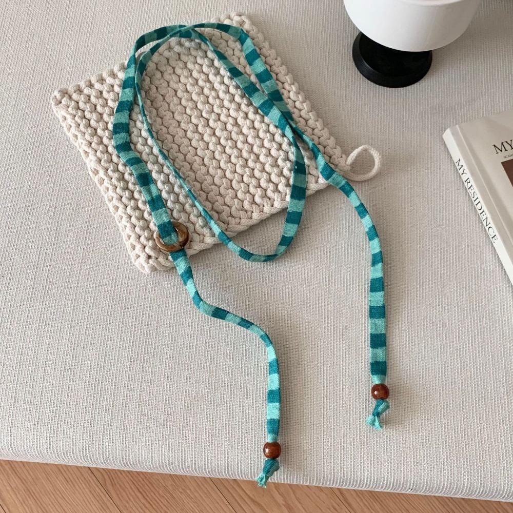 Polyester Striped Scarves Long Waist Belts Fashion Waist Chains Women синий