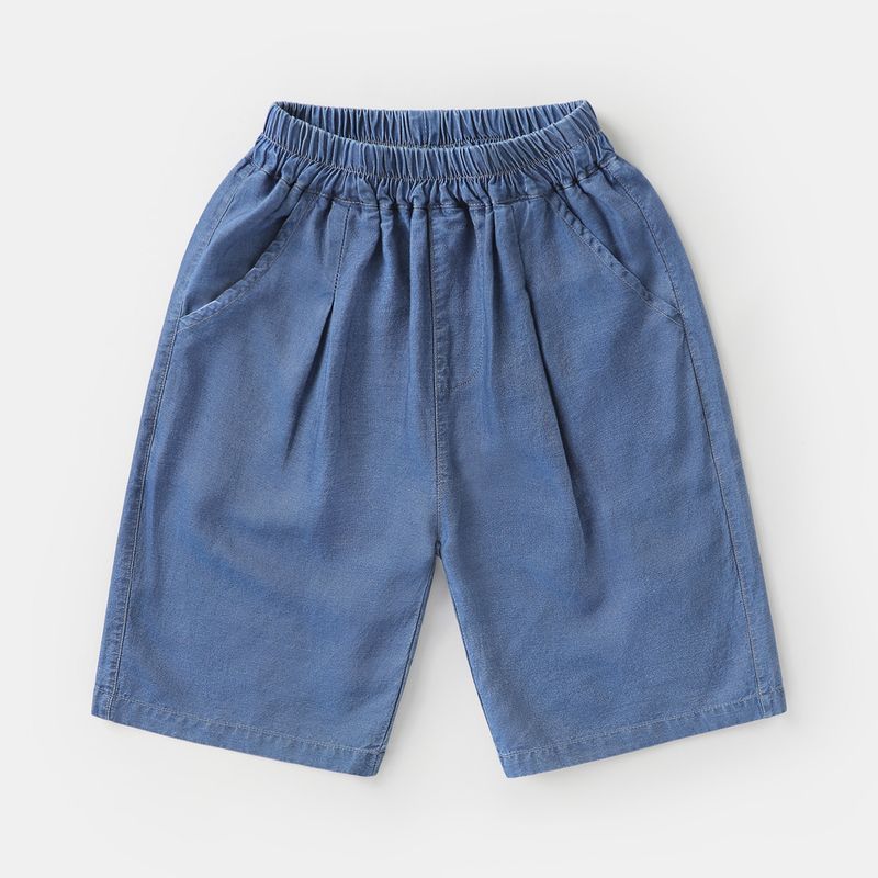 Right European Style Boys' Denim Capri Pants, Boys' Casual Pants, New Summer Collection, Children's Clothing, Summer Style, Thin Material