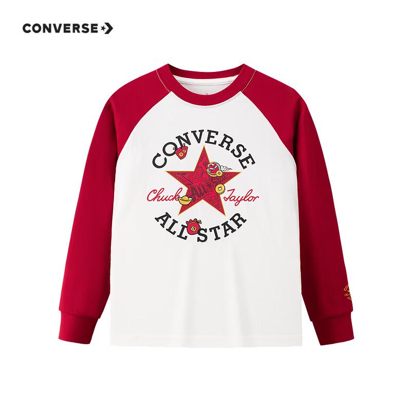 Converse Boys' Festive Red Long-Sleeve T-Shirt