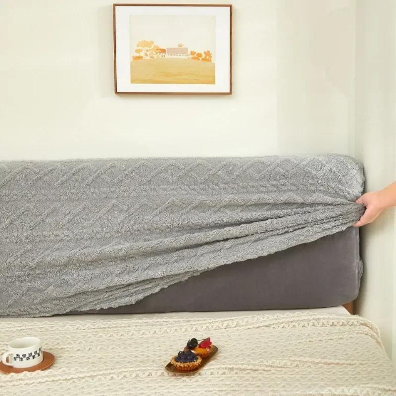 Dustproof Bed Cover Soft Touch Headboard Cover, Back Protection Elastic All Inclusive Fashionable Home Supplies