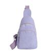 Women's Solid Color Corduroy Crossbody and Waist Bag - Casual and Simple Design