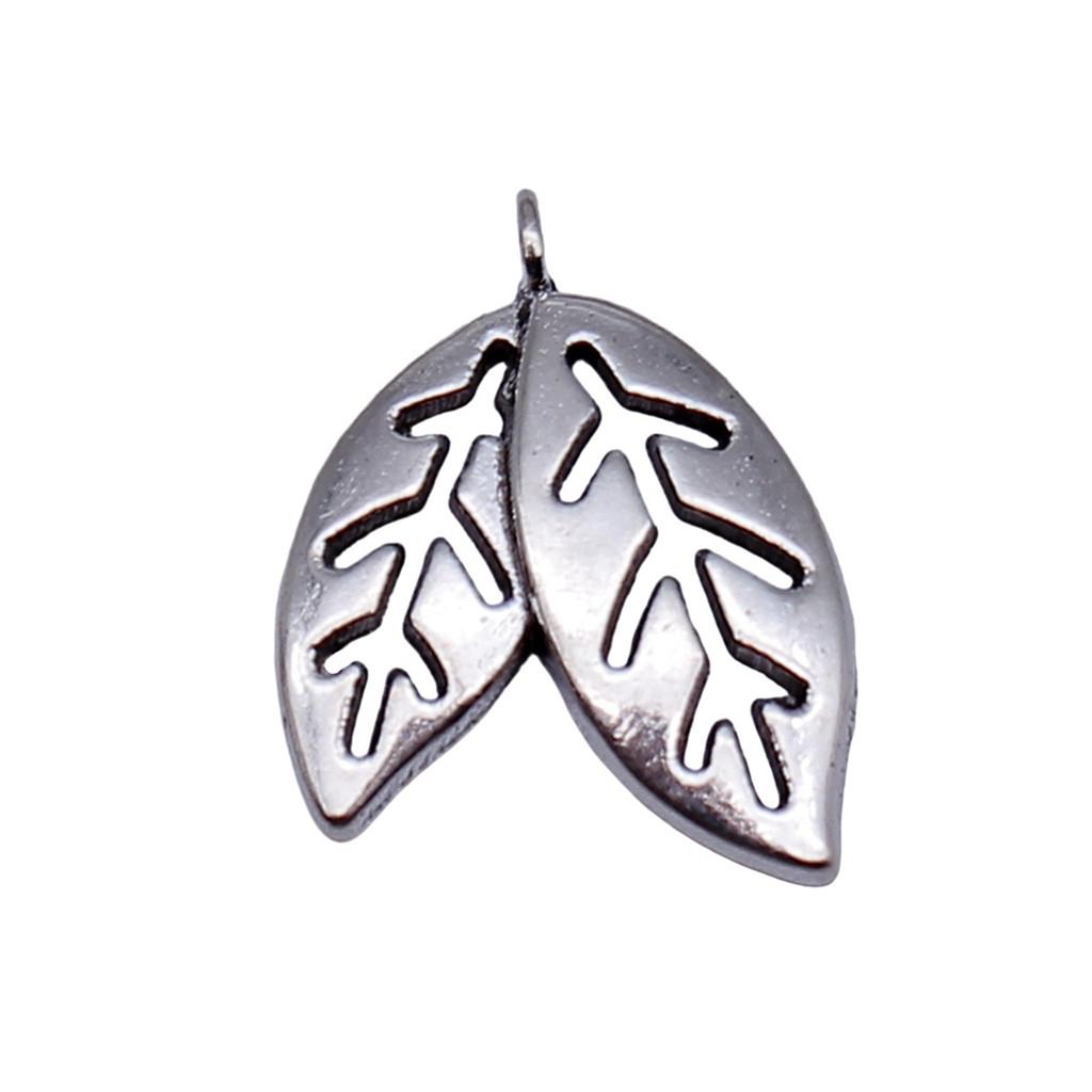 Filigree Leaf Charms Antique Alloy Pendants For Nature Inspired Jewelry