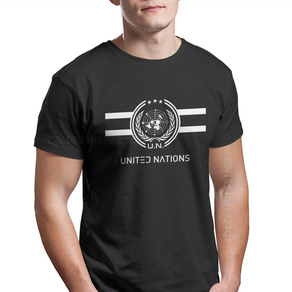 United Nations Logo Hipster TShirts The Expanse Joe Miller James Holden Canterbury TV Male Harajuku Pure Cotton Tops T Shirt