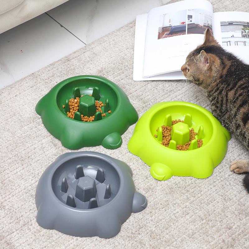 Silicone Slow Feeder Bowl for Dogs and Cats -Tip Small Pet Food Bowl
