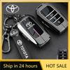 Hot For Toyota Car Key Case Cover Protector Shell Fob Bag for Toyota CHR Hilux Fortuner Land Cruiser 200 Camry Corolla Crown RAV