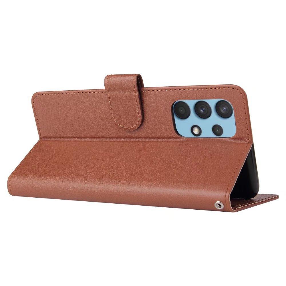 Geeignet für Samsung A25 Handy Lederhülle A03 einfarbig drei Karten Foto Rahmen Brieftasche Halter Schutzhülle S24 Leder Muster