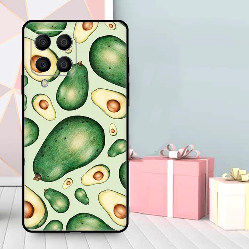 Avocado Pattern Case For Samsung Galaxy M06 M11 M31 M14 M34 M54 M12 M32 M52 M15 M13 M16 M36 M56 M53 M35 M55