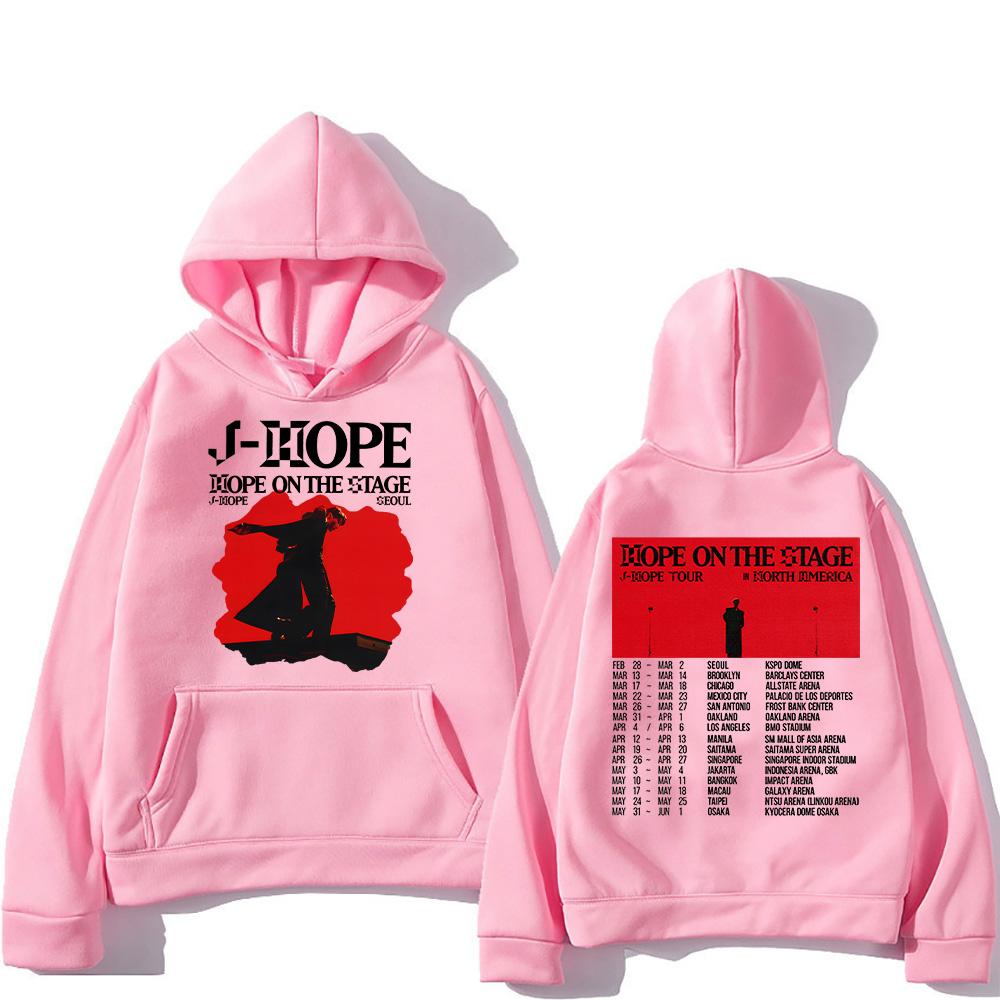 Kpop J-Hope Nové mikiny J-Hope Hope on The Stage Tour 2025 Mikiny Unisex Ležérní oblečení Hip Hopová móda Estetický pulovr