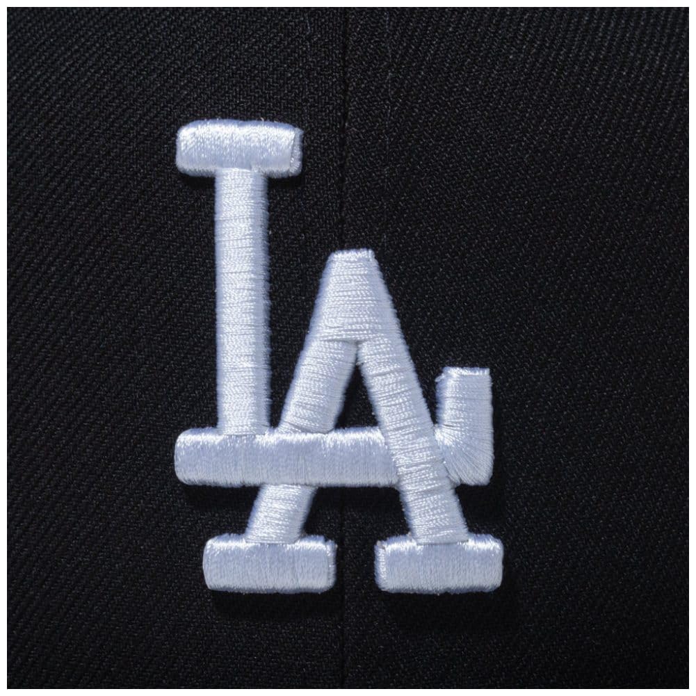 New Era 59FIFTY MLB LA Black Mesh Size 7 Los Dod Size 25J Cap, 7/8 (5950TR), Black, White,