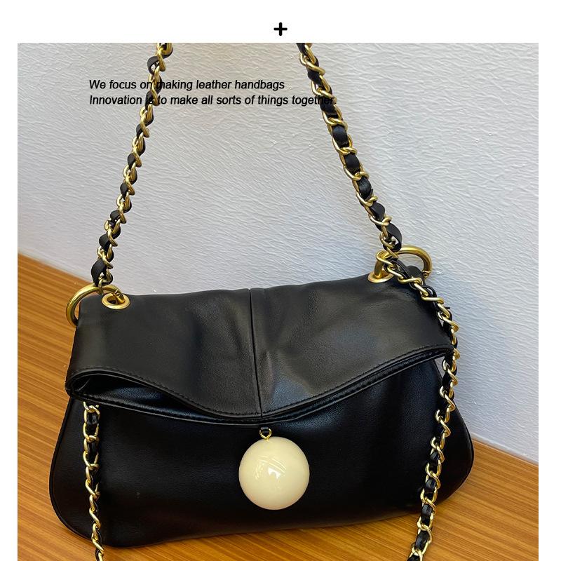 New high-end bow handbag, runway high-end style, single-shoulder crossbody bag, European and American style bucket bag