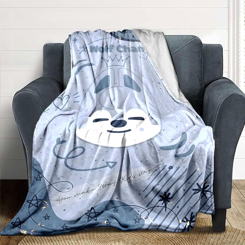 1Pc Kawaii Friends Together Blanket For Couch Bed Plush Cozy Fuzzy Blanket Super Soft Warm Blankets For Fall And Winter 091841