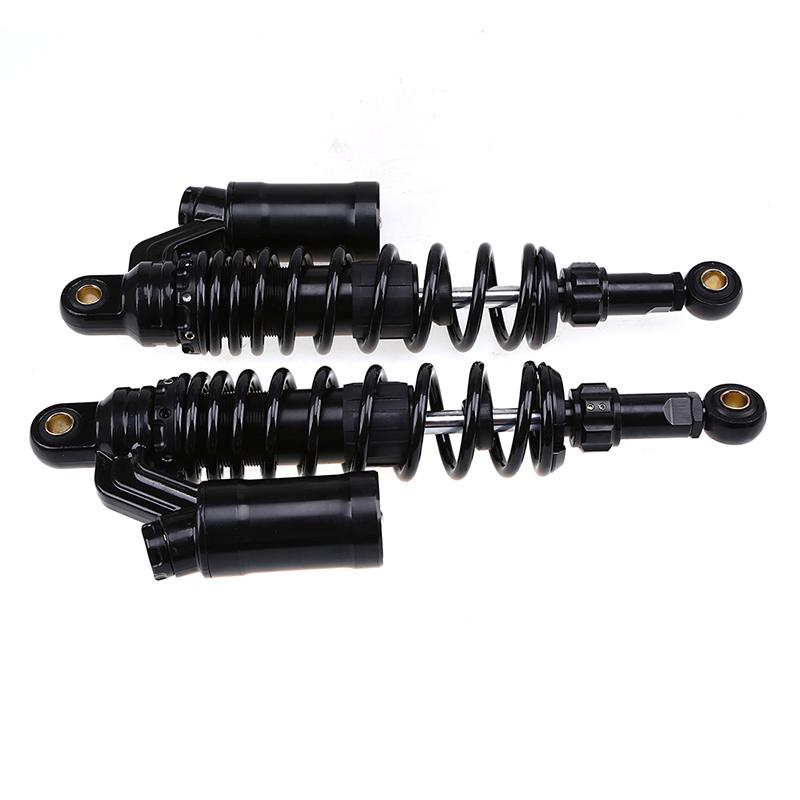 1pair 350mm Round Hole Motorcycle Rear Suspension Shock Absorber Spring Adjustable Shock Absorbers Universal Fit for Most Motorcycles