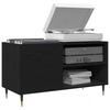 Record Cabinet Black Oak Effect 85 x 38 x 48 cm
