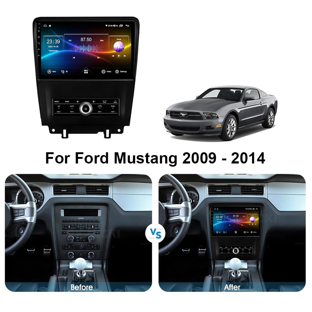 Carplay Car Radio Multimedia Player 10 Inch for Ford Mustang 2009 - 2014 Android System Bluetooth Navi GPS QLED Screen WiFi 4G