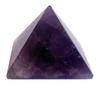 Purpledip Amethyst Gem Stone Pyramid: Hand Polished Authentic Natural Healing Rock for Vaastu Feng Shui Positive Energy (10975)