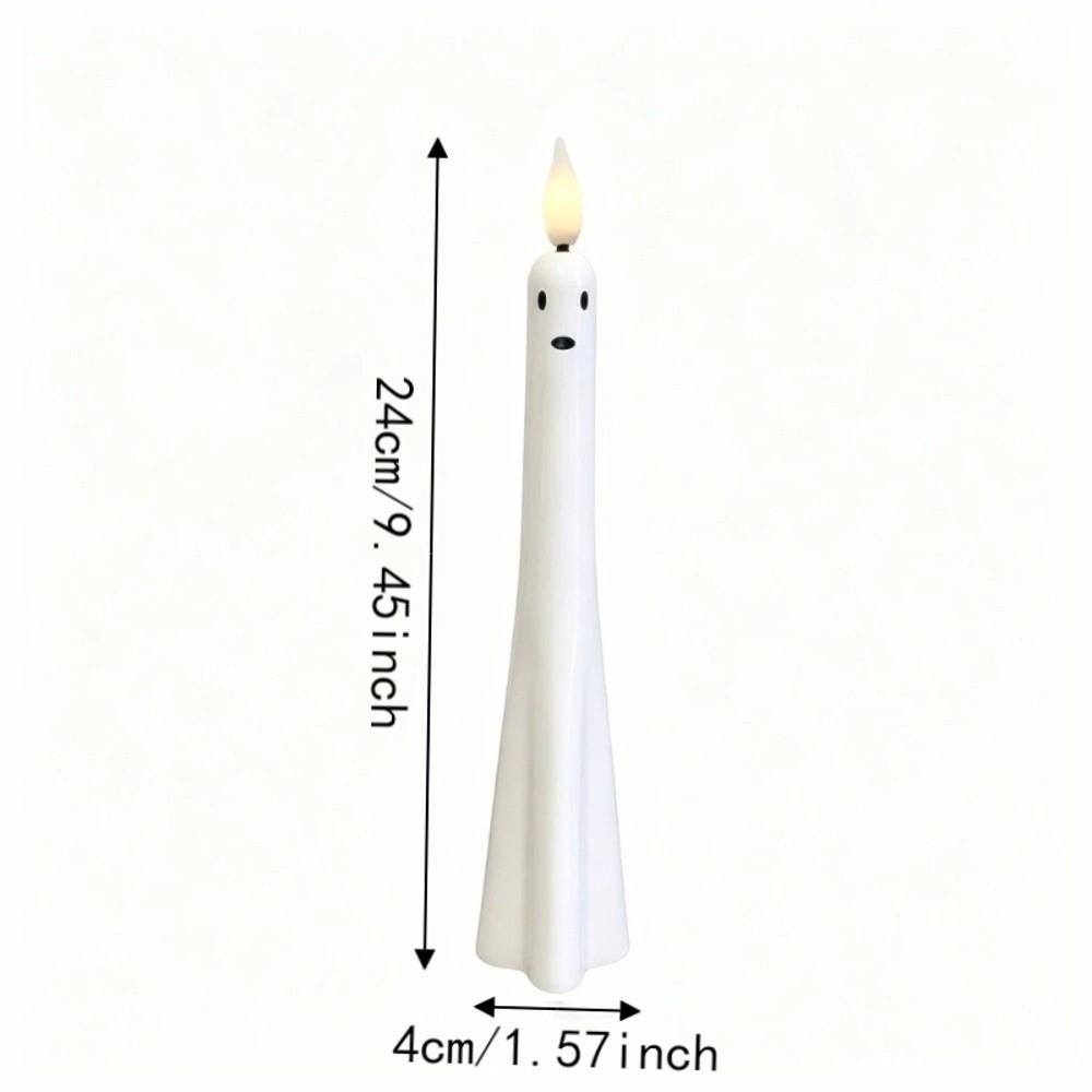 Realistic Flickering Ghost LED Candles Spooky Atmosphere Lighting Holiday Decor