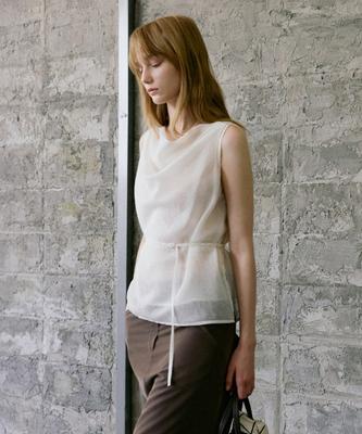 ARTID Cowl Neck Belted Blouse_3 Colors