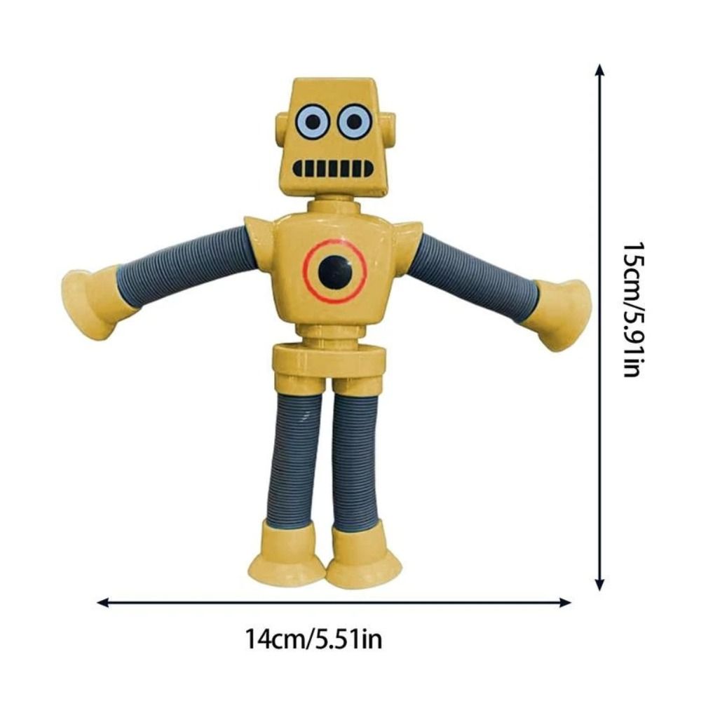 Joint Movement DIY Montessori Sensory Toy Robot Pop Tubes Toy Telescopic Suction Cup Fidget Toys