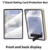 2-in-1 PSA/CGC Graded Card Protective Box Transparent with Stand Metal Magnetic Case Double-sided Glass UV Protection
