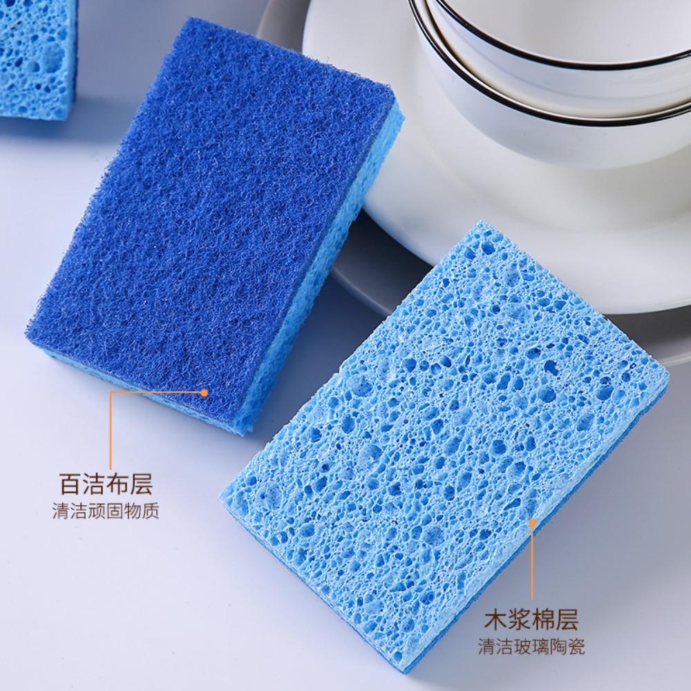 Wood pulp cotton scouring cloth dishwashing sponge rubbing wood pulp sponge kitchen dishwashing cotton natural environmental protection degradable