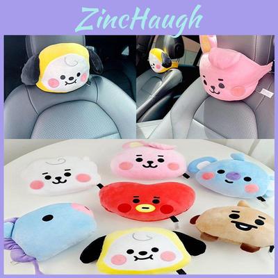 Kpop Bts Bt21 Pluszowe Miękkie Poduszki Pod Szyję do Samochodu Poduszka Zagłówek Samochodowy