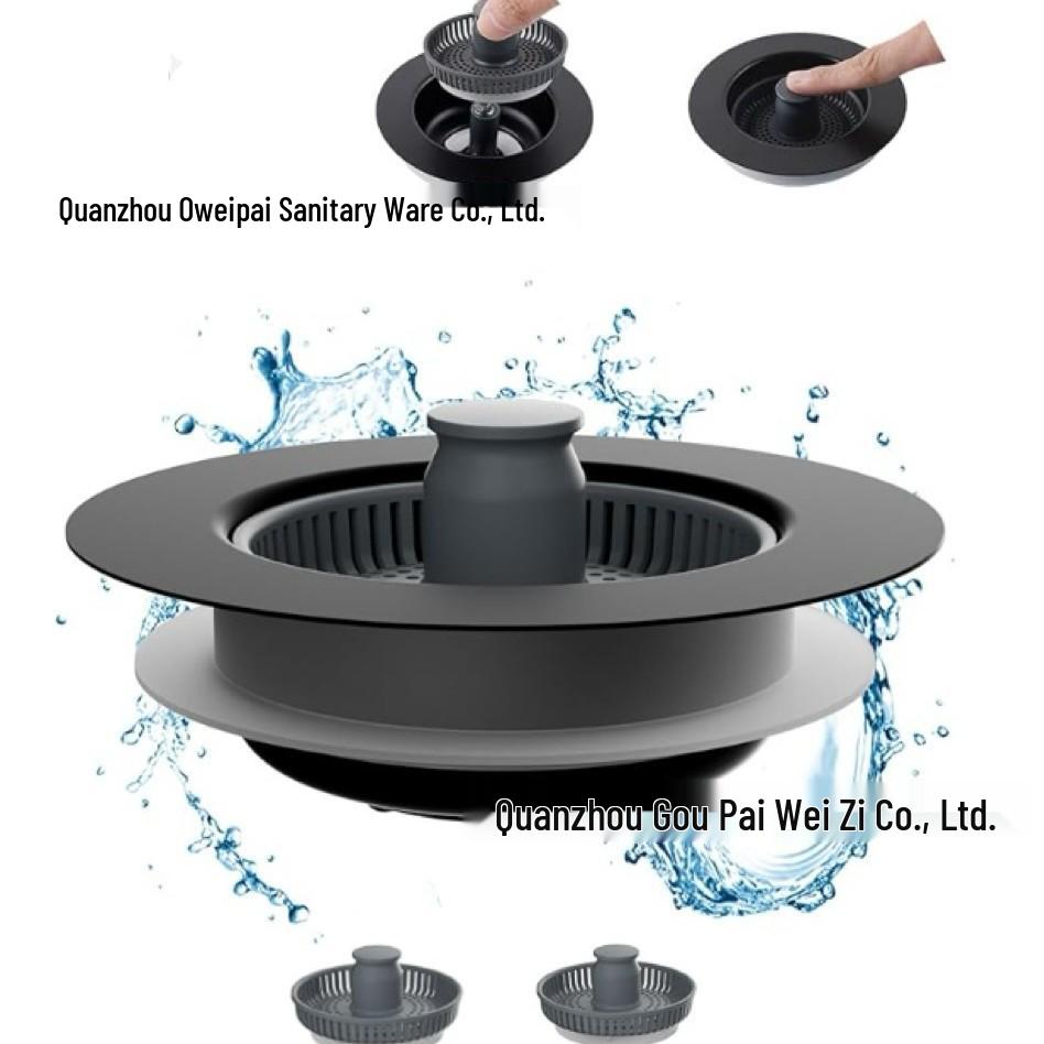 Stainless Steel Pop-up Anti-clog Kitchen Sink Drain Filter & Food Catcher Basket