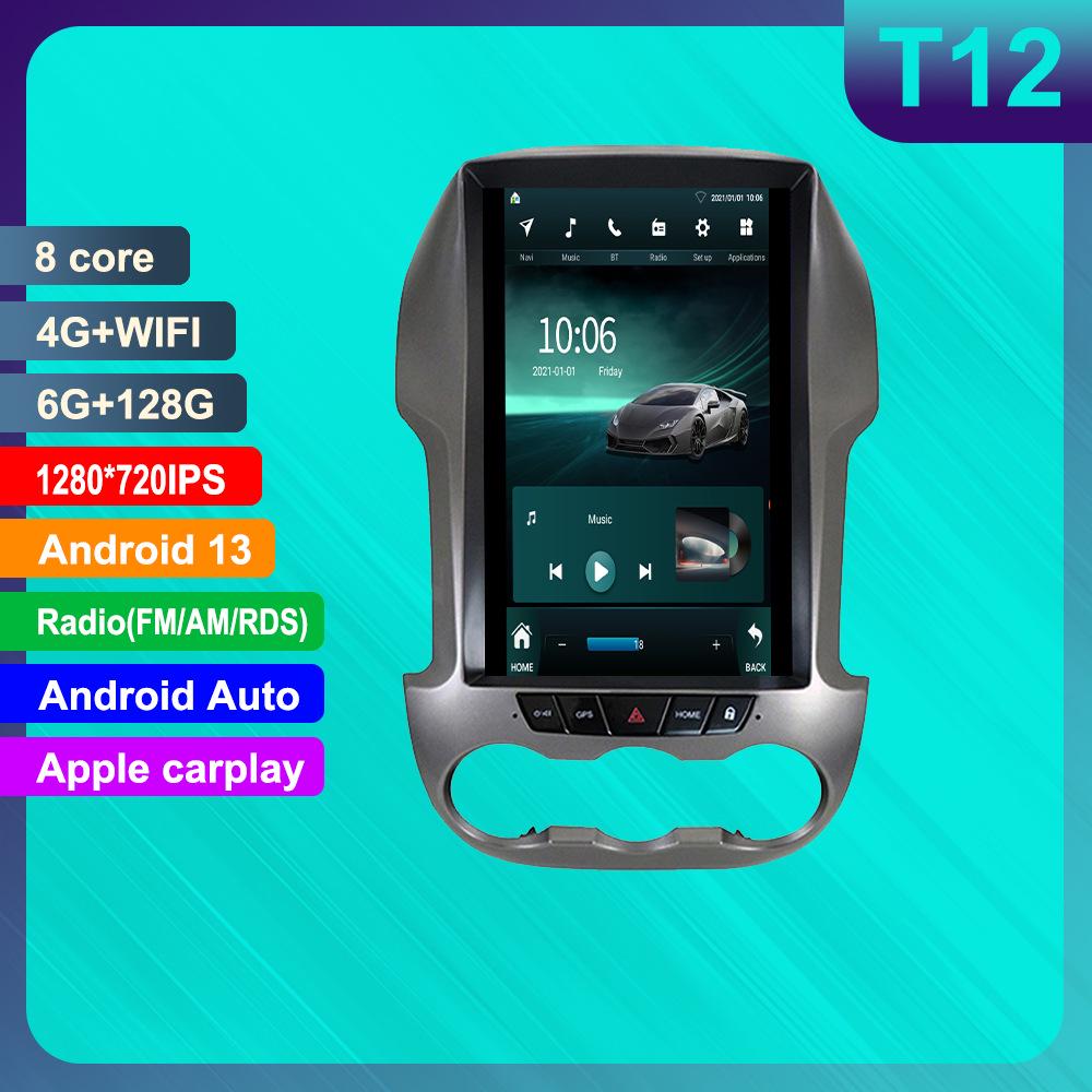 Ford Ranger Android Vertical Screen GPS Navigation with HD Reversing Camera & CarPlay