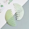 Jade Comb Scratchless Hurtless To Scalp Stone Jade Stone Guasha Comb for Hair