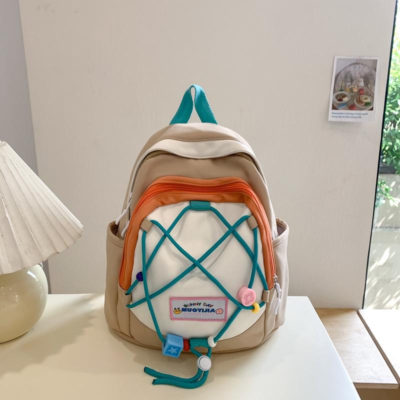 College Style Contrast Small Schoolbag Japanese Ins Cute Little Fresh Niche Mini Mori Girl Backpack Backpack