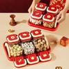 Six-Grid Transparent Snack & Dry Fruit Tray