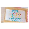 Clothes Packaging Bag Cute Bear Pattern PE Transparent Sealed Clothing Zipper Bags Pouch for Travel