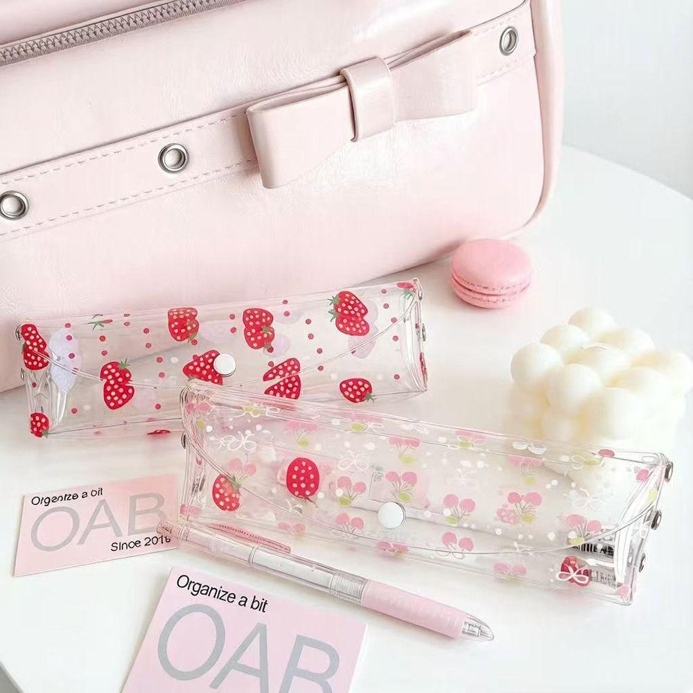 Transparent Pen Bag PVC Stationery Pouch High Quality Pencil Pouch  Back To School