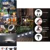 Outdoor Stainless Steel 8 Led Solar Ground Lights Waterproof For Garden Lawn Patio