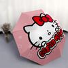 1pc Hello Kitty Sticker Design Umbrella with Plastic Handle,Suitable for All Seasons Home Travel Outdoor UmbrellaSanlio120