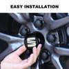 4Pcs 56MM Car Wheel Rims Center Hub Caps Emblem Sticker Car Accessories for Seat Cupra Leon 5f Ibiza 6l 6j Leon 1p Cushion Altea Xl Leon Decor