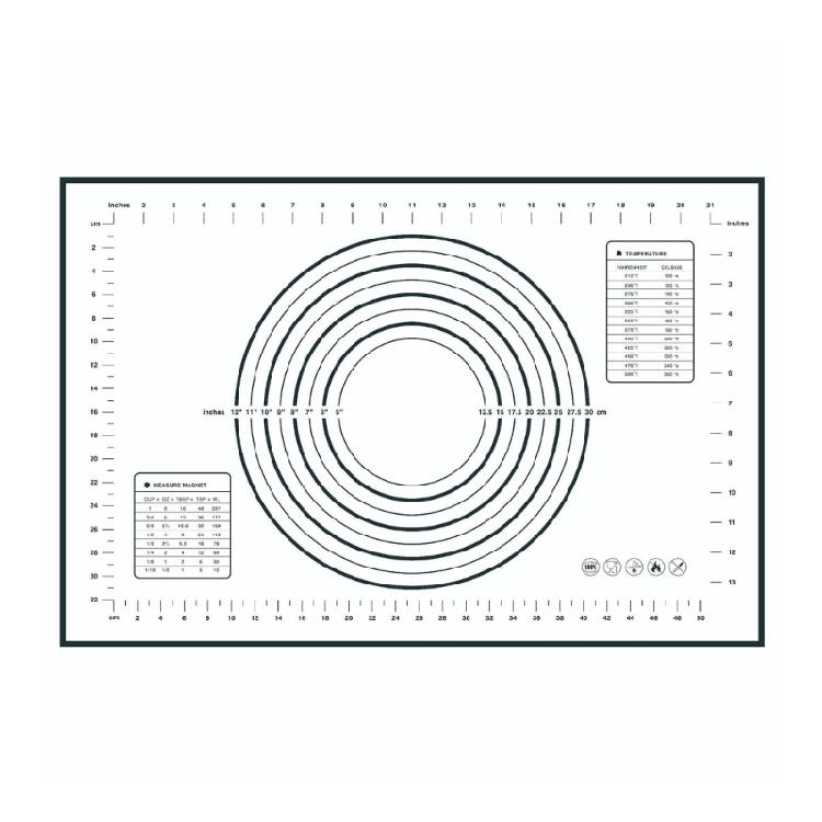 Professional Grades Silicone Pastry Sheet Nonslip Heat Resistant Surfaces Microwave Safe Compact Storage Solution
