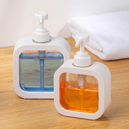 300/500ML Liquid Soap Dispenser Shampoo Body Hand Wash Shower Gel Facial Cleanser Container Bathroom Refillable Empty Press Pump Bottle