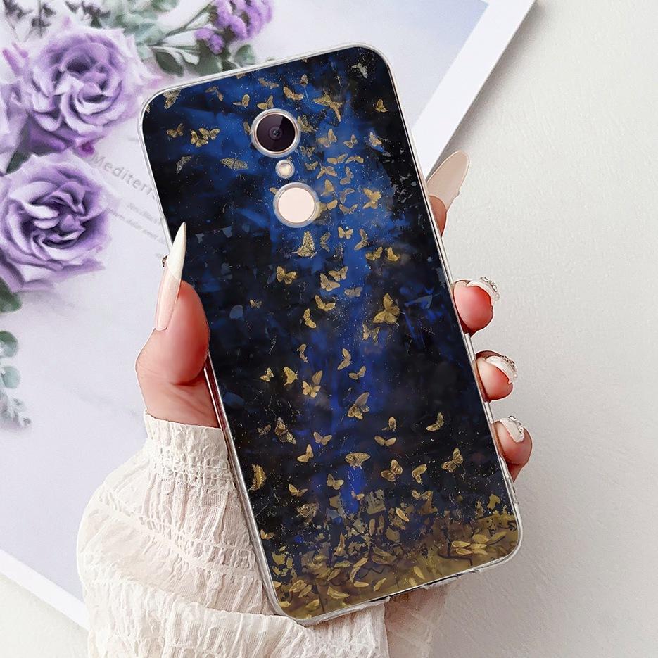 For Xiaomi Redmi 5 Plus Case Cute Cat Lion Painted Cover Soft Silicone Phone Case For Xiaomi Redmi 5 Redmi5 Plus Back Cover Bags