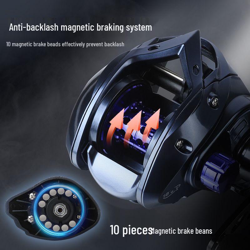 Ultralight Anti-Backlash Low Profile Blackfish Lure & Raft Fishing Reel