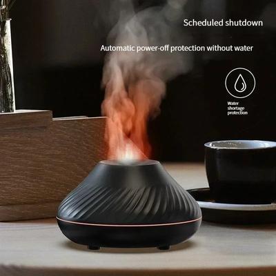 Plamenový aromaterapeutický stroj Zvlhčovač vzduchu Difuzér esenciálních olejů Difuzér parfému Doplňovač vody USB Malé noční světlo Domov