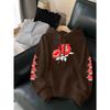 Rose Printed Hooded Men Women Hoodies Plus Size Fashion Sweatshirt Harajuku Long Sleeve Unisex Streetwear Tops