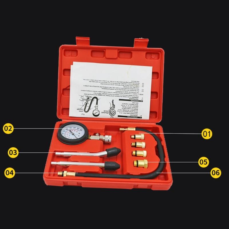 Petrol Engine Cylinder Compression Tester Automobile Tool 0-300PSI Tester